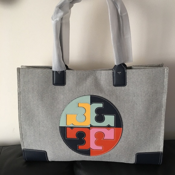 Tory Burch Ella Color Block Tote 2025
